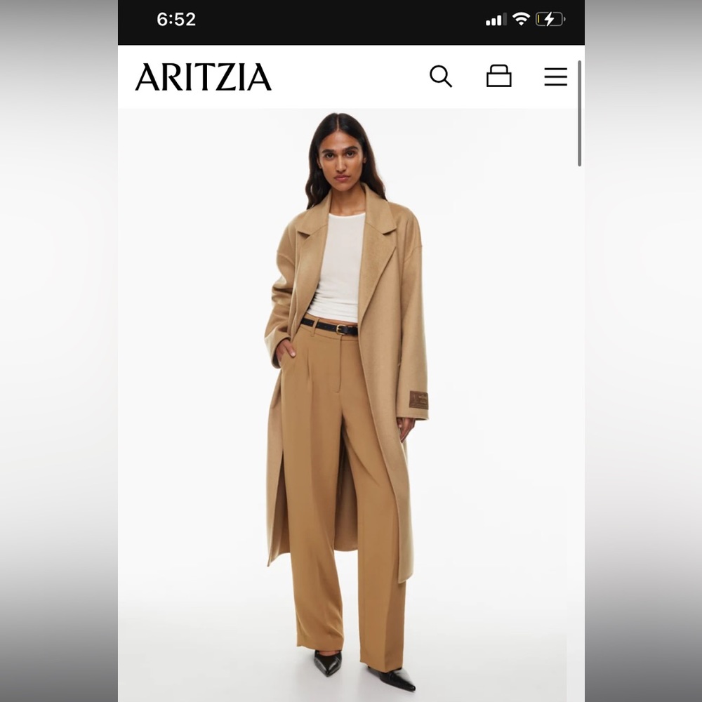 Aritzia Effortless Dress Pant (Tan) - Size US4